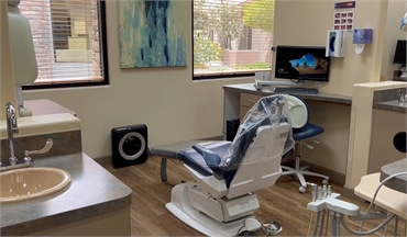 Dental chair at Tempe dentist Cereus Dental Care