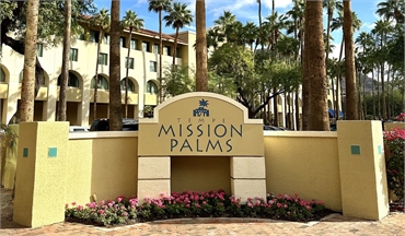 Tempe Mission Palms - Destination by Hyatt at 14 minutes drive to the north of Tempe dentist Cereus 