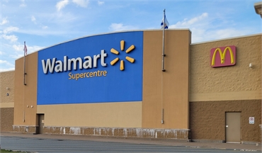 Walmart Supercentre at 5 minutes drive to the south of Sackville Smile Centre