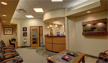 Entrance reception and waiting area at Gilbert dentist Sonoran Vista Dentistry