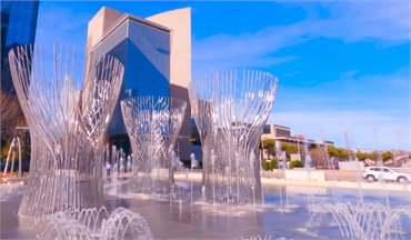 Klyde Warren Park at 12 minutes drive to the south of Dallas dentist Lynn Dental Care