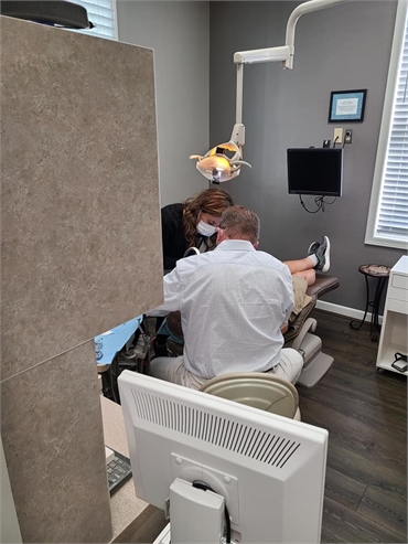 Greenville dentist Dr. Meyer perfoming dental implants at Meyer Cosmetic and General Dentistry