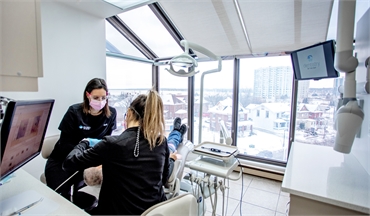 Dental filling procedure at Dentistry By The Bay Barrie ON