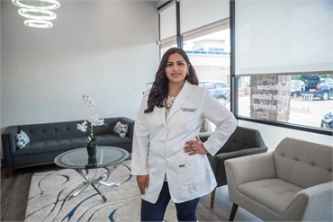 Dr. Jaiswal McKinney s premier dentist exudes confidence in Starlite Dental s modern waiting area