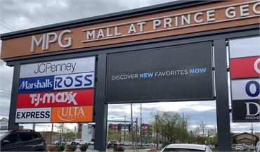 Mall at Prince George's at 6 minutes drive to the south of Centro Dental Las Americas