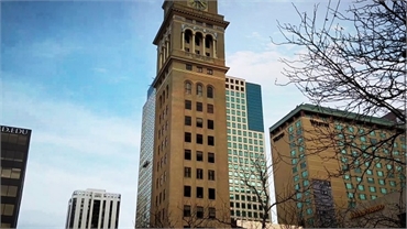 The Daniels and Fisher Tower Wells Fargo Bank and The Westin Denver Downtown 6.4 miles to the west o