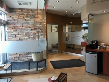 Our dental office entrance lobby