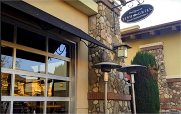 California Fish Grill just a few paces to the south of Lake Forest CA dentist Pankaj R. Narkhede DDS