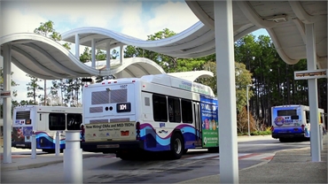 Wave Forden Station transit center 8 minutes to the southwest of Wilmington NC dentist O2 Dental Gro