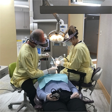 Millbrae dentist Chris Johns DDS performing root canal treatment