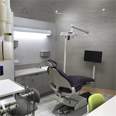 Dental chair in the operatory at Millbrae dentist Chris Johns DDS