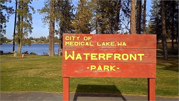 Medical Lake Waterfront Park at 5 minutes drive to the south of dental crown expert Best Impression 