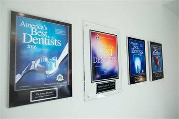 Best dentists award display at Lorton dentist Lorton Town Dental