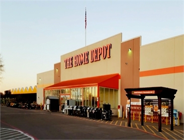 The Home Depot just a few paces to the east of Anderson Orthdontics