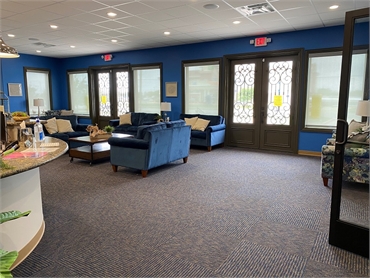 Spacious waiting area at Sealy Kids Dentistry
