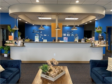 Reception area at Sealy Kids Dentistry