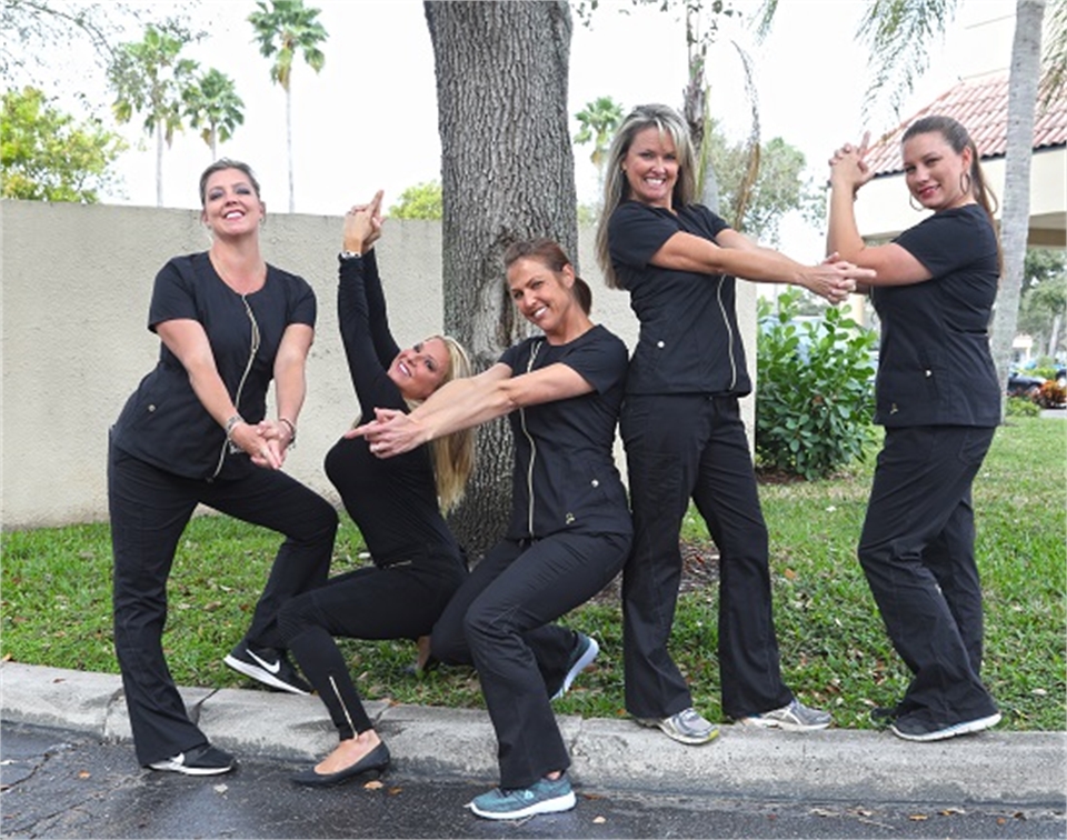 Silly office staff of Palm Beach Gardens FL dentist Andrew Rudnick DMD