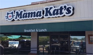 Mama Kat's Restaurant few paces to the south of San Marcos dentist Allred Dental