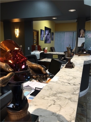Longmont CO dentist Artistic Smiles reception desk where our front office staff will greet you