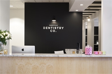 Reception area Brentwood TN dentist Nashville Dentistry Co.
