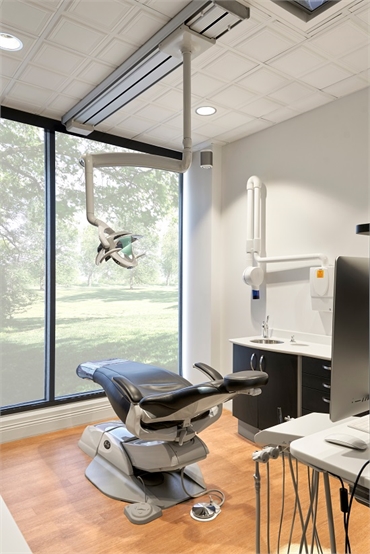 Hygiene room at Brentwood TN dentist Nashville Dentistry Co.