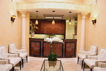 Front office and waiting area at Dental Arts of Mountain View