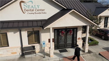 Ariel view of Sealy Dental Center building