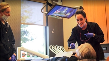 Sioux Falls dental hygienist at work at Karmazin Dental