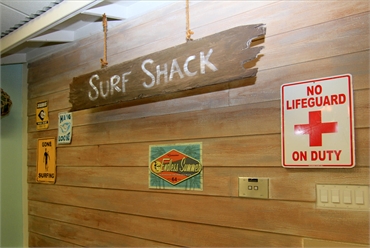 Surf shack themed operatory at Smiles of Austin