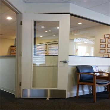 Reception area at Charleston Family Dentistry