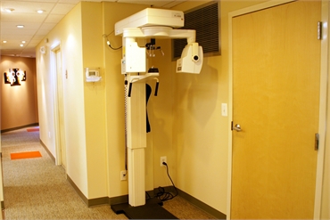 Dental X-ray machine at Oak Tree Dental